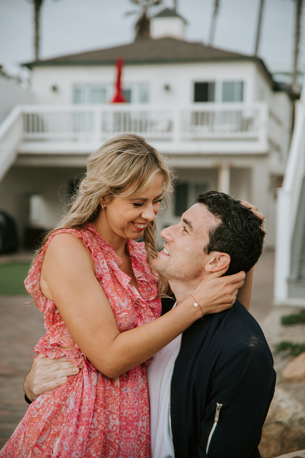 Candid couples moment