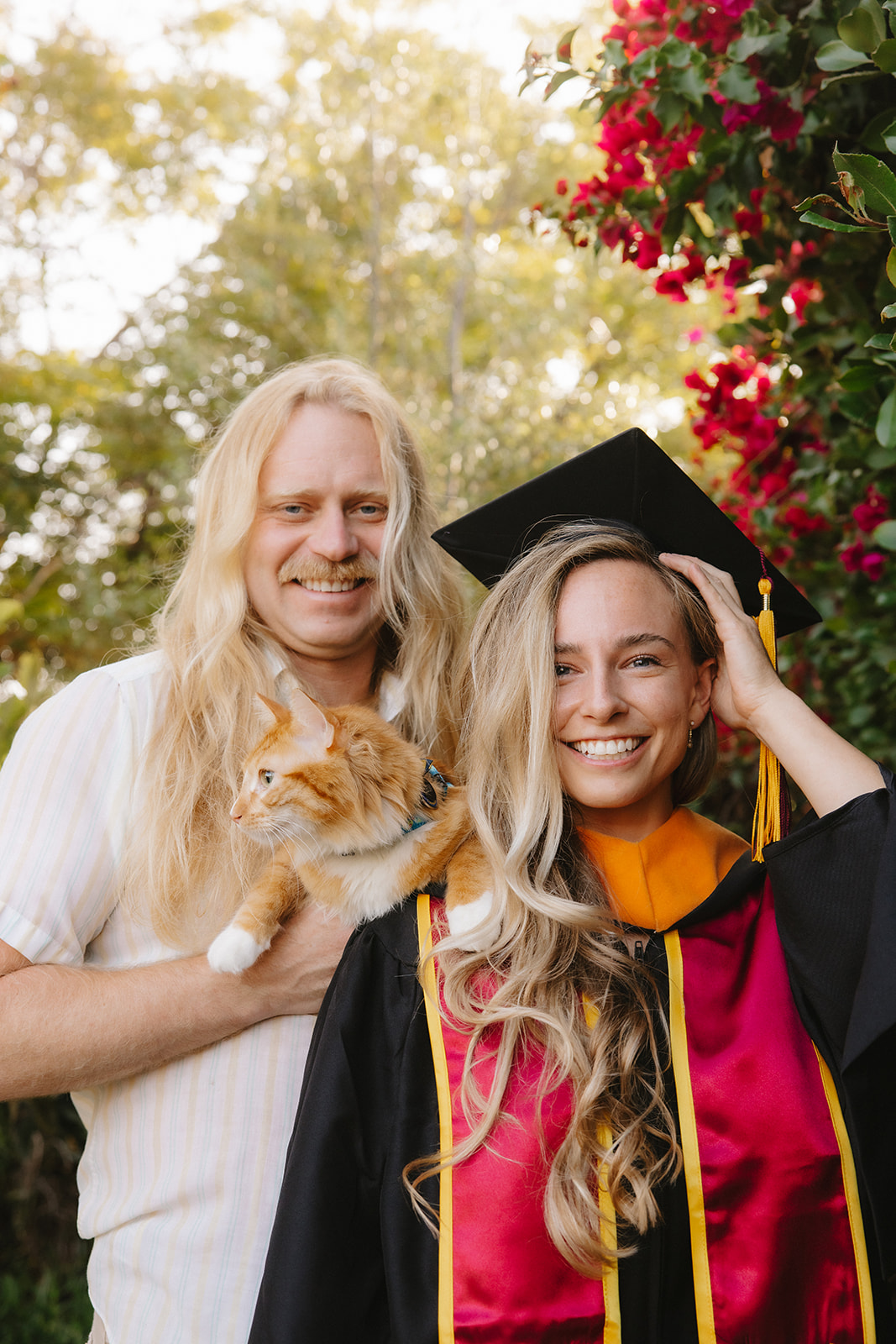 Graduation campus photography